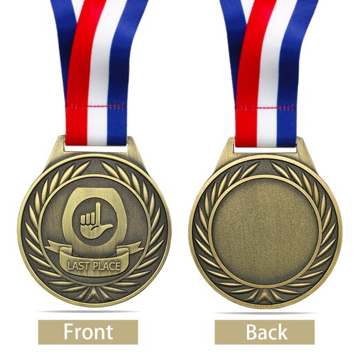 YUJUE Toilet Seat Last Place Medal, 3 Inch Loser Medal, Last Place Loser Trophy Prize Gift for Tournaments, School Competitions, Sports Events Teams