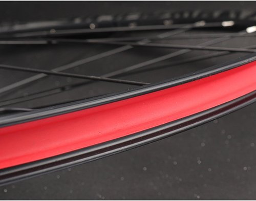 Chrisphil Bicycle Rim Tape Strip Liner for Mountain Bike Tires, Tube Protection (Mountain Bike Tire, Red 26 Inches 2 Packs)