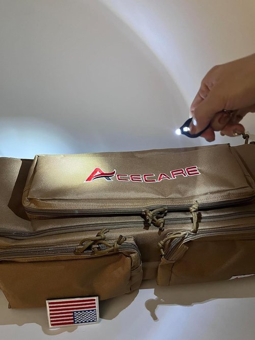 Acecare PCP Air Tank Carry Bag with Pouches Large Size Zipper Backpack for 6.8L/9L/12L Paintball Tank
