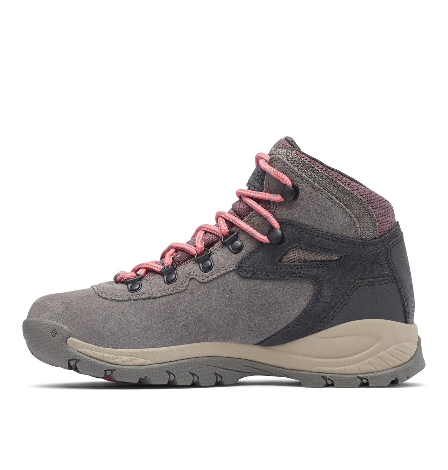Columbia Womens Newton Ridge Plus Waterproof Amped, Stratus/Canyon Rose, 5 Wide