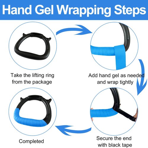 Tepemccu Gymnastics Rings for Kids, Pull Up Rings with Adjustable Straps for Children Home Gym Strength Training (Blue)