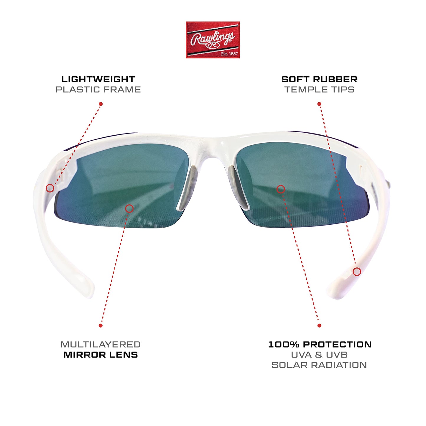 Rawlings Youth RY107 Sunglasses Purple