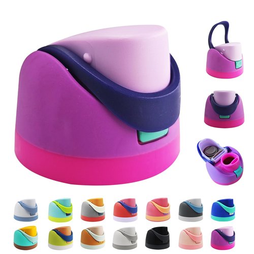 Replacement Cap for Owala Freesip,One Button Water Bottle Top Lid Compatible with Owala Cup 16oz 24oz 32oz 40oz, BPA-Free Replacement Lid Accessory for Owala Free Sip (Purple)