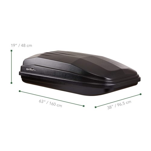 SportRack Vista XL Rear Opening Cargo Box,Black
