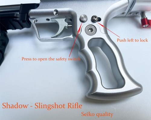 Professional Slingshot Rifle with Sight, High Precision Target Shooting, Aluminum Frame, 16mm Steel Shaft for Adult Hunting and Target Practice (Slingshot Rifle)
