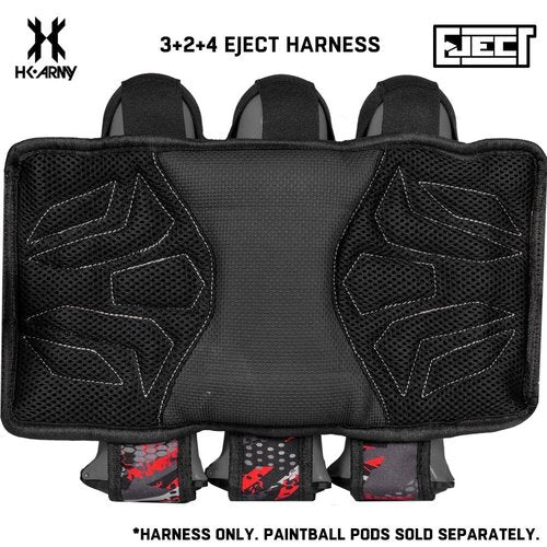HK Army 3+2 Eject Paintball Harness Pod Pack - Scorch
