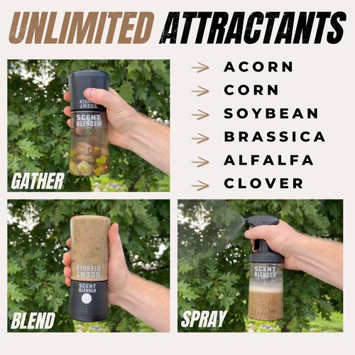 Scent Blender - Deer Hunting Attractant, Bear, Elk, & Trapping Hunting Cover Spray - Create Your Own Cover Scents - Essential Hunting Accessories