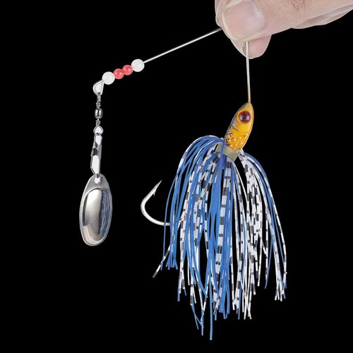 FREE FISHER 6 Pcs Fishing Lures Spinner Baits for Bass Fishing,Trout Salmon Hard Metal Spinnerbaits