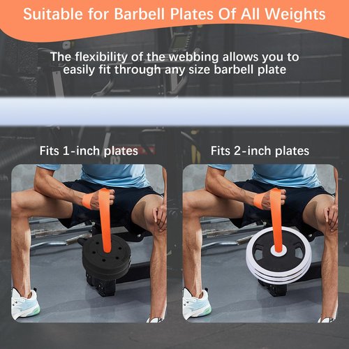 Arm Wrestling Training Loading Strap, Ideal for Wrist Forearm and Biceps Workouts Muscle Strength Workouts Tools Suitable for Home and Gym Training for 1-2 inches Barbell Plates