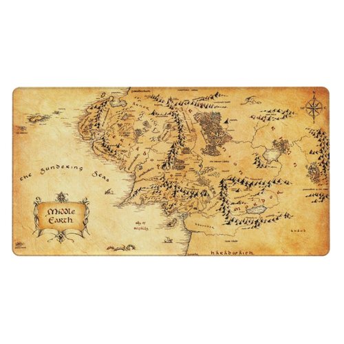 MTG Playmat TCG Playmat Board Game Card Game Trading Card Game Play mat Desk pad Original Hand-Painted Stitched Edges Smooth Surface Rubber Base Aged Map 23.5x11.81in