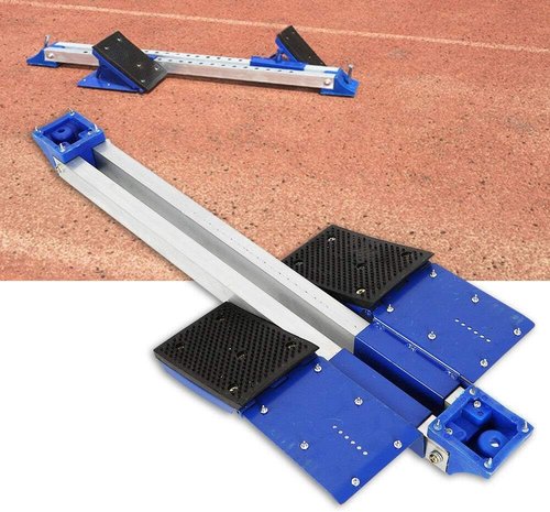 REHOUPTU Track & Field Starting Block, Multi Functional Starting Block, 6 Adjustable Pedal Angle, 21 Front & Rear Adjustment Levels, Portable Starter Block for Field Training, Running Practice