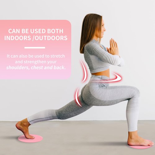 Pink Core Workout Sliders 2PCS - Exercise Sliders for Working Out