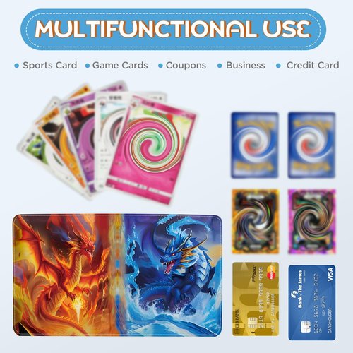 LZSIG Card Binder 9-Pockets, 1008 Cards Holder with 56 Removable Sleeves, 3-Ring Zipper Sports Book Compatible with TCG, MTG and Game Cards, Trading Card Collector Album