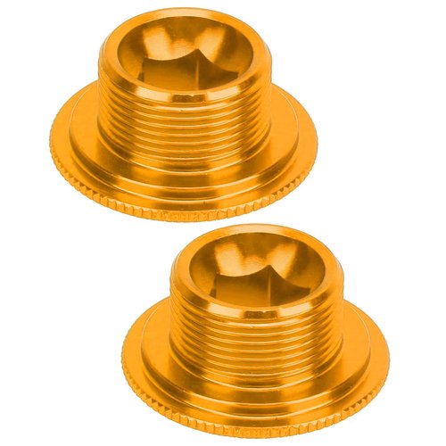 Xolsurg M18 Crank Cover Cap High Strength Aluminum Alloy Parts Hollow Integrated Crankset (M18 Gold)