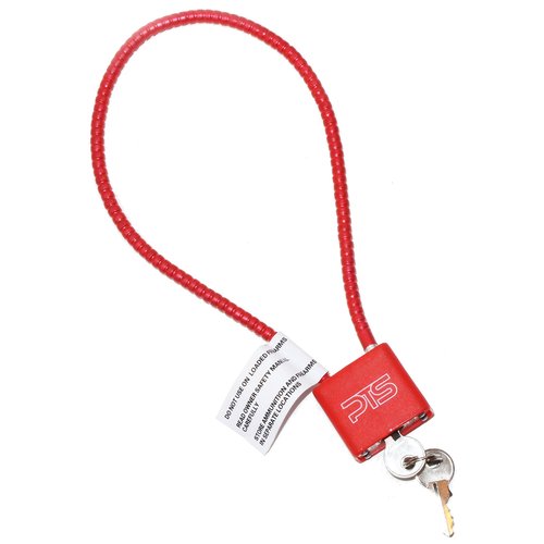 Premium Tactical Supply Cable Gun Lock with Key (15") - Keyed Alike - California Approved Safety Device - Secures Pistol, Rifle, Shotgun, Revolver, and Other Firearm Types (1 Pack)