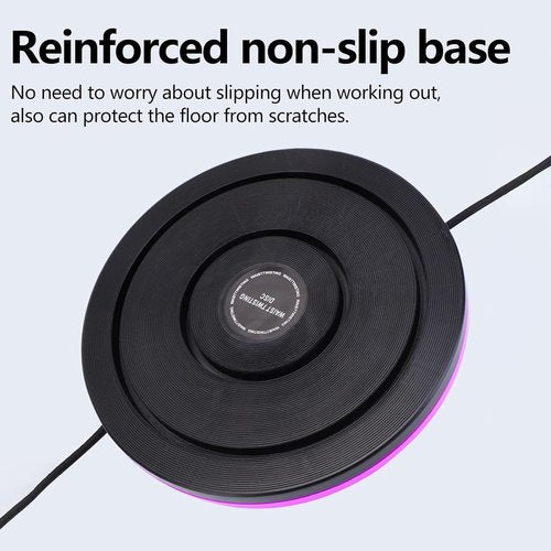 Ab Twister Board for Exercise Waist Twisting Disc with 8 Magnets Fitness Twister with Handles Trims Waist Arms Hips and Thighs（Purple)