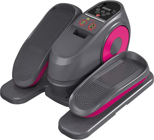 2025 New 16 Levels Speed Under Desk Elliptical Machine, Electric Ellipse Leg Exerciser Pro As Seen On TV, Forward & Reverse Direction,Quiet and Fully Assembled, Upgraded Manual Safety Power Switch