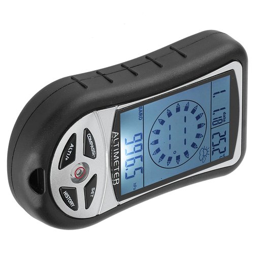 LOCADENCE Barometer Altimeter Compass, Multifunctional Electronic Digital Outdoor Altitude, Portable Sports Barometer for Outdoor Enthusiasts