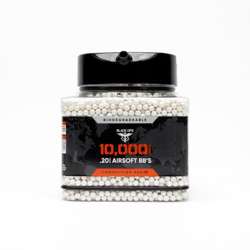 Black Ops Airsoft BBS – 10,000 Count, 6mm .20g Precision Ammo for AEG & Sniper Rifles