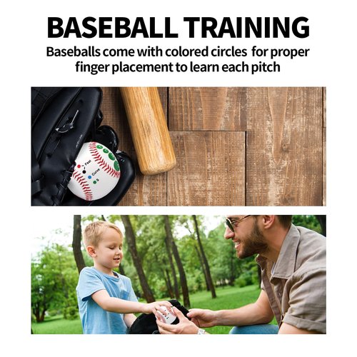 Gosknor Baseball Grip Trainer with Finger Placement, Throwing Ball Training Equipment, Pitch Practice Gear Aids for Teenagers Beginners to Learn Multiple Ball Grips Accessories(Hard)
