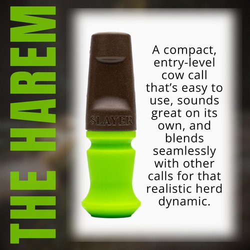 Slayer Harem Elk Call for Hunting | Easy Hands-Free Cow Elk Sounds | High-Pitched Nasal Whine for Full Herd Simulation, Perfect for Beginners