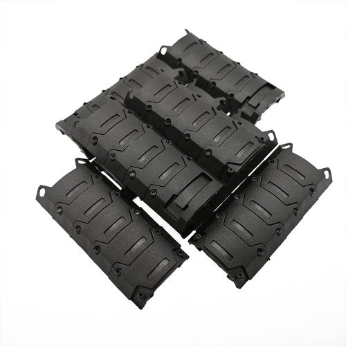 LXYYM Single Picatinny Accessory Black Rail Set for Mlock 3 5 7 9 11 13 Slots Compatible 40 Pack,Black