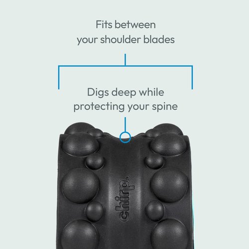 Chirp Wheel XR Knot Kneader - Firm Massage Roller, Shiatsu Thumb Massage, Muscle Release Tool for Knots &Tension Relief | High Density Foam for Physical Therapy & Relaxation, 500lbs Capacity, 6" Mint