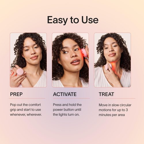 Solawave Red Light Therapy Device for Face & Body | Near Infrared Light Therapy for Rejuvenation | Portable Facial Skincare Solution | Soothes & Depuffs Skin, Reduces Appearance of Lines & Wrinkles