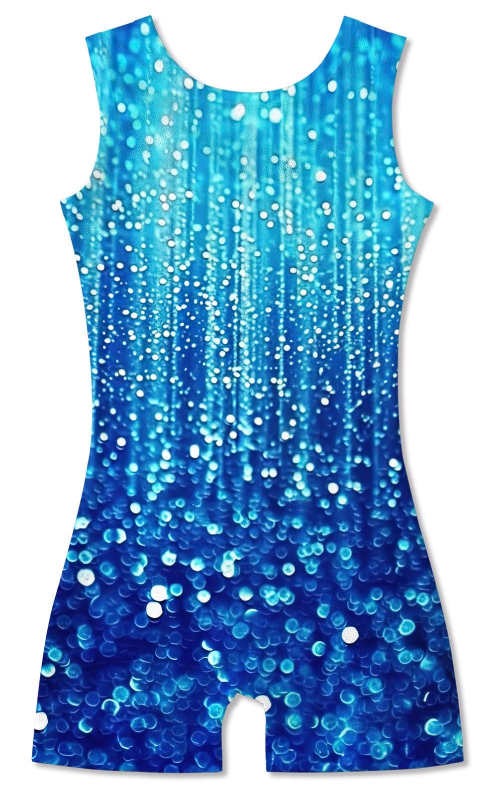 Funnycokid Gymnastics Leotards for Girls Kids Outfits Sparkly Clothes Ballet Unitard One Piece, Diamond Dark Blue, 4-5T