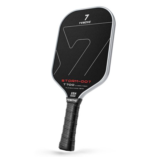 YVmove Pickleball Paddle with T700 Raw Carbon Fiber Surface & 16mm STR-Core Power Polymer Core, Premium Pickle Ball Racket Designed for Ultimate Spin & Consistency, USAPA Approved