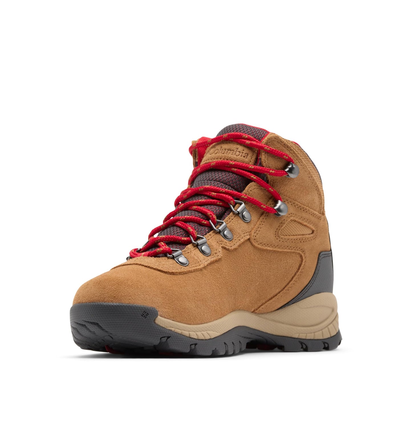 Columbia Womens Newton Ridge Plus Waterproof Amped, Elk/Mountain Red, 10.5