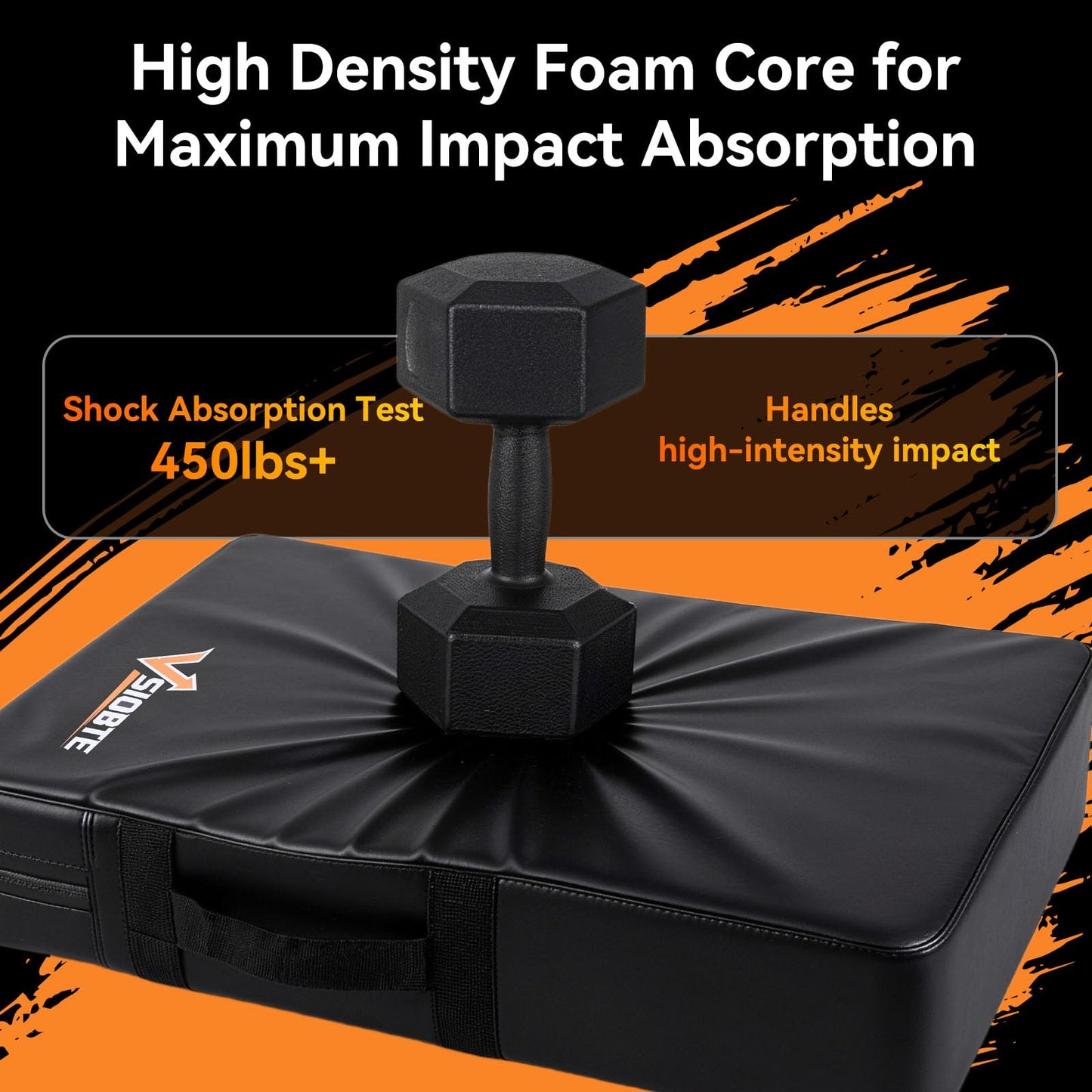VSIOBTE 24"x16" Professional Blocking Pad – Denser Softer Foam Kick Pad, Tackle Dummy, Hitting Shield for Football, Basketball, Martial Arts, Hockey & Contact Drills
