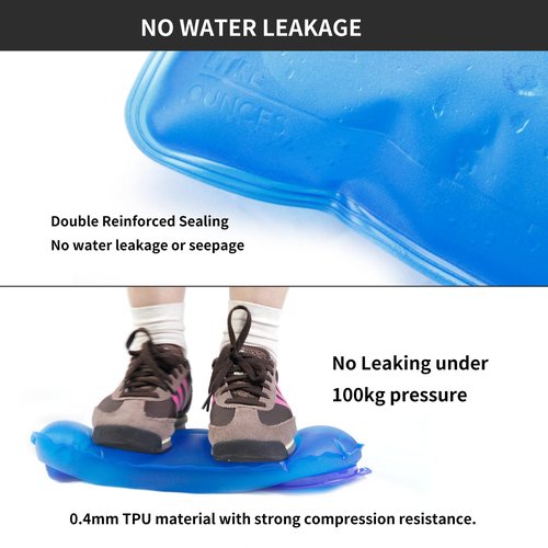 Unigear Hydration Bladder, 1.5L/2L/2.5L/3L Water Bladde Non-BPA and odorless for Backpacking, Biking, Hiking and Camping (Blue, 2L)