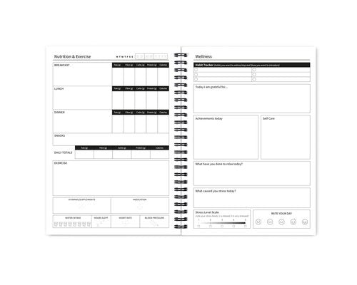 Better Health - Exercise, Nutrition & Wellness Journal - Stay healthy with our handy, simple tracking charts - A5 size with 104 undated pages - For A Happier, Healthier Life (Beige)