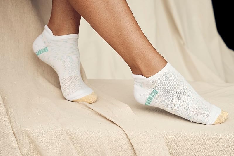 Goldtoe Vacay Cushion Tab Socks 6-Pair Pack - Black, Medium