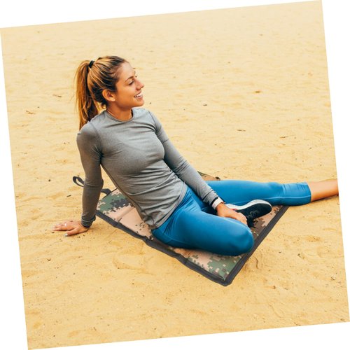 GOOHOCHY Folding Waterproof Sit Pad Portable Oxford Cloth Camping Mat Lightweight Outdoor Cushion for Hiking Picnic and Travel
