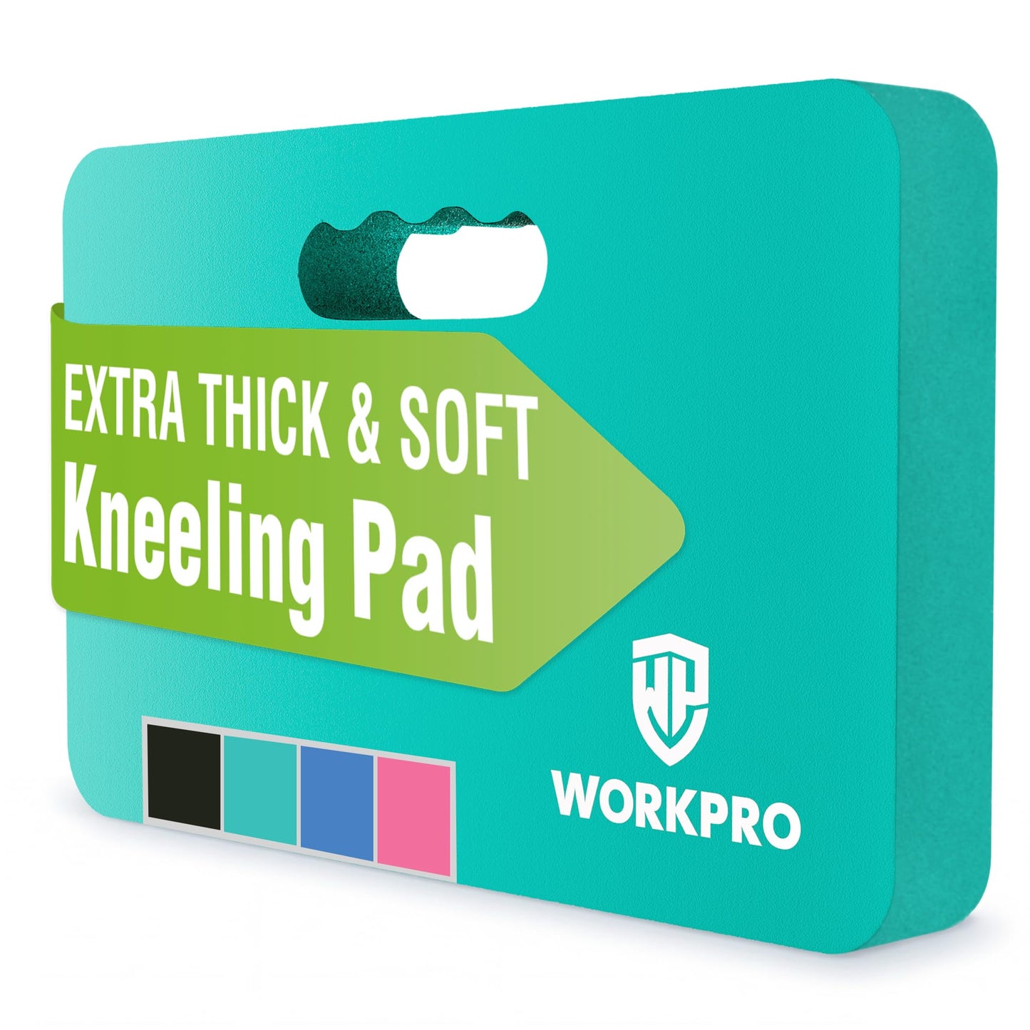 WORKPRO Extra Thick Kneeling Pad, Robin's Egg Blue, 17.5 x 11 x 1.5 in