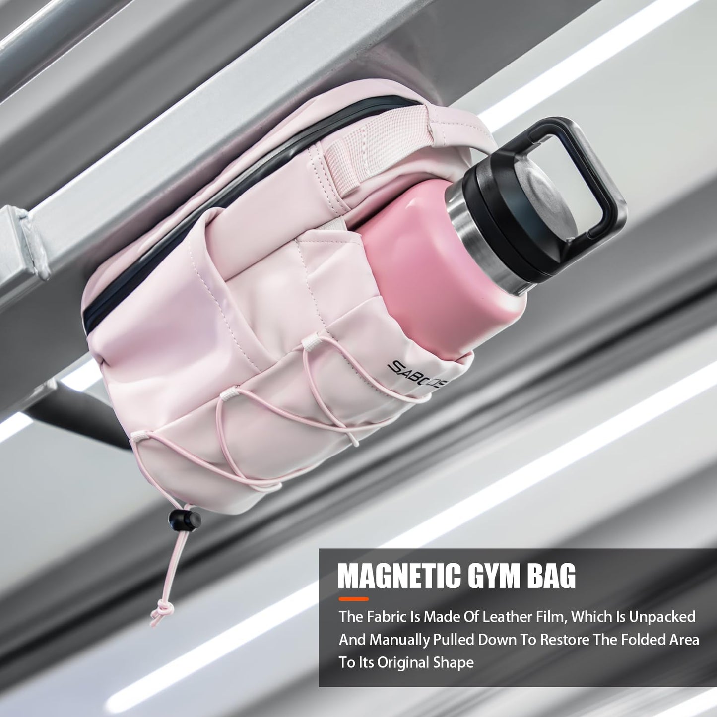 Saboos Magnetic Gym Bag Sling Bag for Men and Women Magnetic Gym Bag for Gym,Sports, Travel, Work The Easy Carry Keeps Items off Dirty Gym Floors