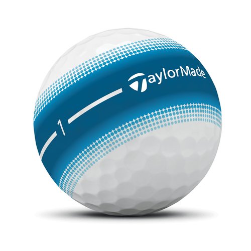 Taylormade New Tour Response Stripe Golf Balls (Multi-Colour), 1 Dozen