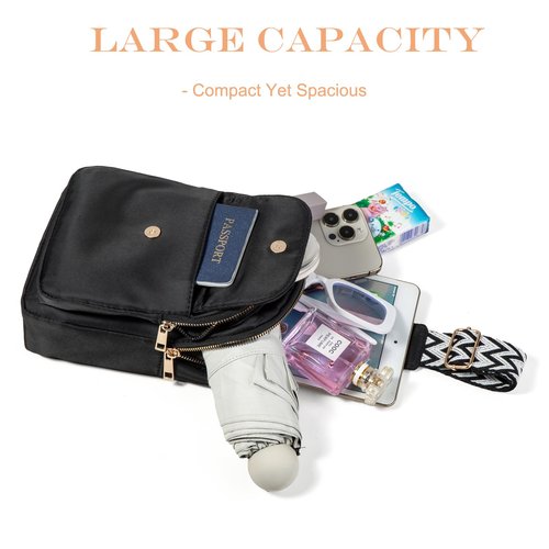 Crossbody Small Sling Bag for Women, Trendy Sling Backpack Cross Body Shoulder Chest for Travel Hiking Outdoor