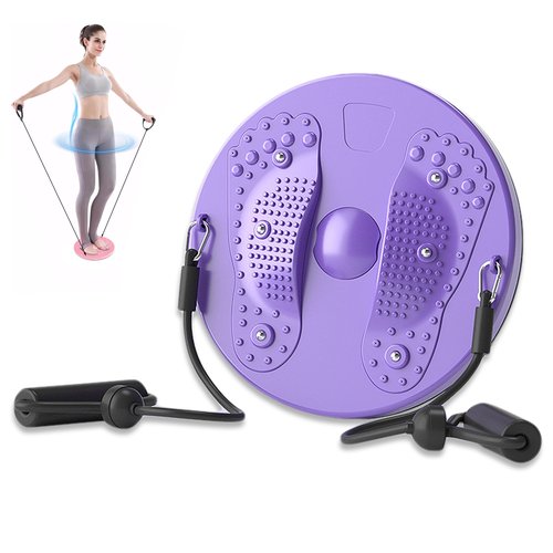 ZYWEICH Waist Sculptor Twister Disc Board Twisting Exercise Machine, Lovely Core Ab Twist Plate Fitness Tool for Women (Purple)