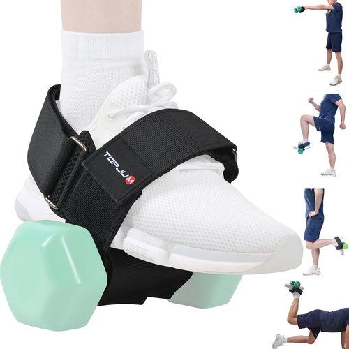 Original Dumbbell Foot Attachment, Dumbbell Attachment for Weight Lifting, Tibialis Trainer, Kettlebell Converter, Leg Equipment for Leg Curls, Hamstring Curls, Leg extensions