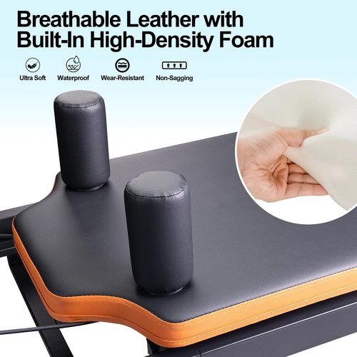 Pilates Reformer - Dpiolrcag Foldable Pilates Machine & Equipment for Home and Gym Workouts, Suitable for Beginners and Advanced Users, 250 lbs Weight Capacity