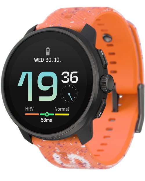 SUUNTO Race S GPS Sports Watch, 1.32" AMOLED Touchscreen w/Crown, 13 Days Battery Life, Training & Sleep Health Tracking, Dual-GNSS, 32GB Global Offline Maps, Lightweight for Running, Power Orange