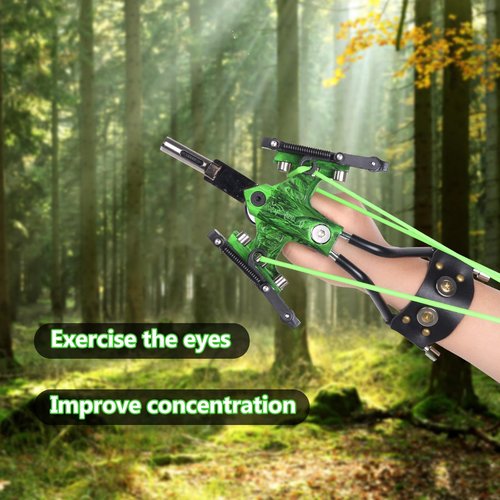MVAIXZG Sling Shot for Adult，Wrist Rocket Hunting Slingshot?‚Professional slingshots for Adults?‚Shooting Practice and Fans of Wrist Slingshot，Ammo for Target Practice & Outdoor Adventures