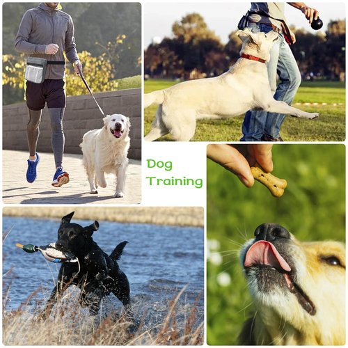ZRD Dog Training Kit, Dog Duck Toy, Duck Dummy Bumper for Dog, Duck Hunting Kit with Dog Treat Pouch, 2in1 Dog Training Clickers and Whistle - Dog Retriever Outdoor Training Kit