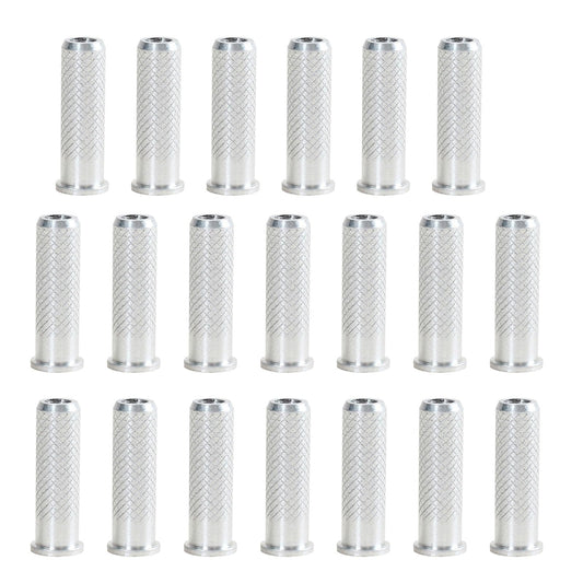 Kangnice 20Pcs Archerys Base Aluminum Inserts Carbon Arrows 6.2mm Insert Base Shaft Archerys Arrowheads Insert