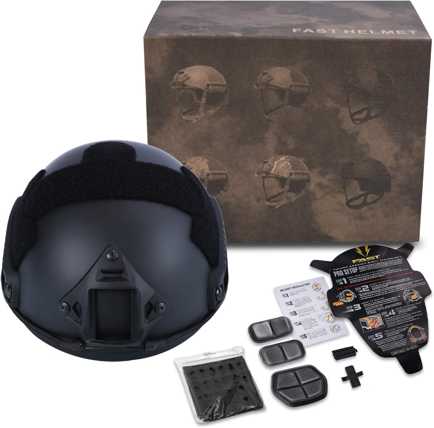 HYOUT Fast Base Jump Helmet PJ Style Airsoft Helmets U.S Tactical Helmet for Paintball Outdoor Sports Hunting Shooting