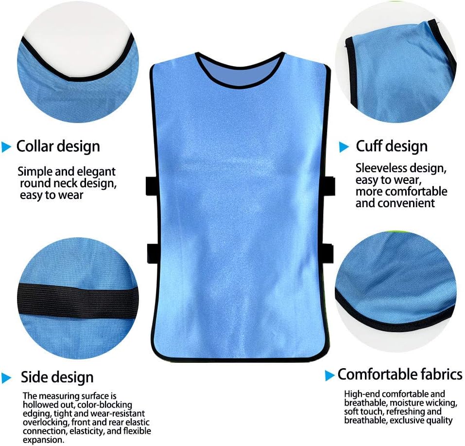 12 Pack Pennies for Soccer Scrimmage Vest Practice Jersey for Adult Youth