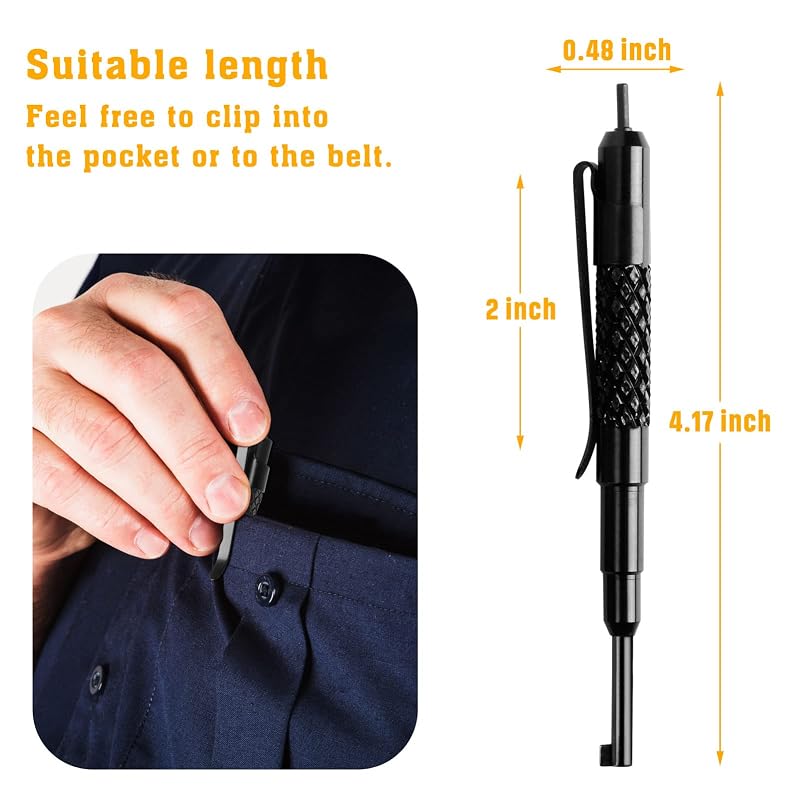 Universal Pocket Handcuff Key Set – Alloy Steel, Clip-On Key, Fast Access (2 Pack)